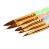 5Pcs UV Gel Acrylic Nail Brush Set for Nail Art Tips Builder and Nail Painting