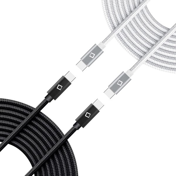 Dual USB-C/PD 60W Fast Charging Cord Compatible with LG Stylo 6 Plus 5Gbps Data Transfer for Power Delivery Hi Capacity Charging (White)