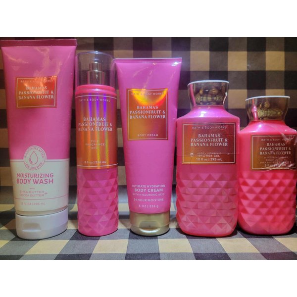 Generic 5 BAHAMAS PASSIONFRUIT BANANA FLOWER Mist Cream Bath Gel Body lotion Wash