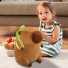 SHINUOER Capybara Plush Cute Capybara Stuffed Animal Kawaii Plush Toy with Turtle Backpack Capybara Gifts Cute Plush Pillow Birthday for Kids Boys Girls 9 Inch