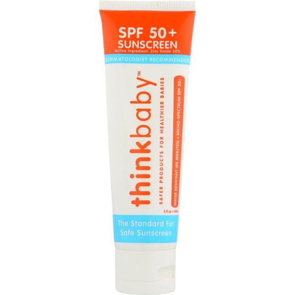 Thinkbaby - SPF 50+ Braod Spectrum Organic Sunscreen - 3 oz - 2 pack