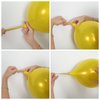 Chrome Yellow Balloons 12 Inch, Double-Layered Metallic Yellow Balloons, Shiny Thick Chrome Metallic Yellow Latex Helium Balloons for Birthday Wedding Graduation Party Decoration Supplies