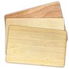 Ninja Pop 3pcs - Reddish-Brown Cherry Wood NFC Ntag215 NFC Cards - Laser Engraver Ready - Custom Digital Business Cards