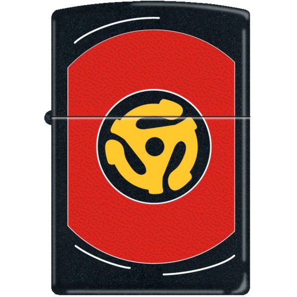 Zippo 218 Vinyl LP Record Black Matte Windproof Lighter