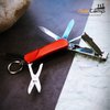 munkees 6-in-1 multifunctional nail clippers, scissors, knives, portable stainless steel nail tools, outdoor and travel equipment