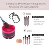 DaizySight Electric Makeup Brush Cleaner Machine, Quick Cleaning Make Up Brush Washing Tool, Fast Spin and Clean in Seconds - Black & Pink
