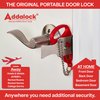 Addalock The Original Portable Door Lock for Travel & Home Security, Durable 1-Piece Door Latch Lock for Houses, Apartments, Hotels, Motels, Dorms & AirBnBs - Lock The Door & Stay at Home or Away