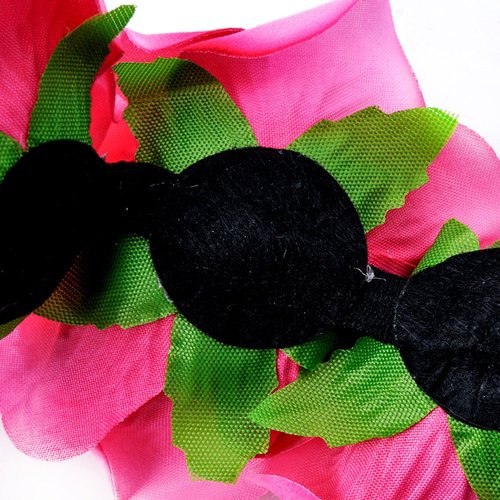 DreamLily Rose Flower Crown Wedding Festival Headband Hair Garland Wedding Headpiece (1-Fuchsia)