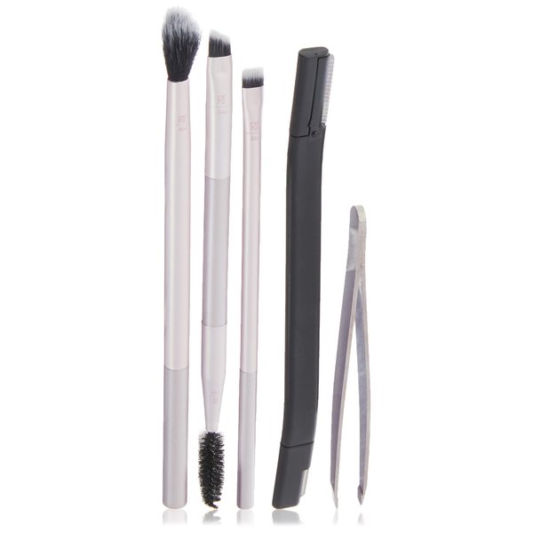 Real Techniques Limited Edition Blush, Blend, Brow Makeup Brush Set to Shape, Fill and Perfect, Mother's Day & Easter Gift, Pink, 5 Count, Perfect For Wife, Spouse, Girlfriend, and Daughter