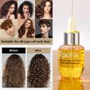 Giofna Hair Oil, Hair Growth Serum for Curly, Thick, Frizzy, Dry, and Damaged Hair for Hair Strength, Scalp Care Products for Women and Men, Including Rosemary and Turmeric