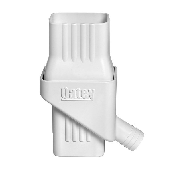 Oatey Mystic Rainwater Collection System, 2 in. x 3 in., Polyvinyl Chloride (PVC), White