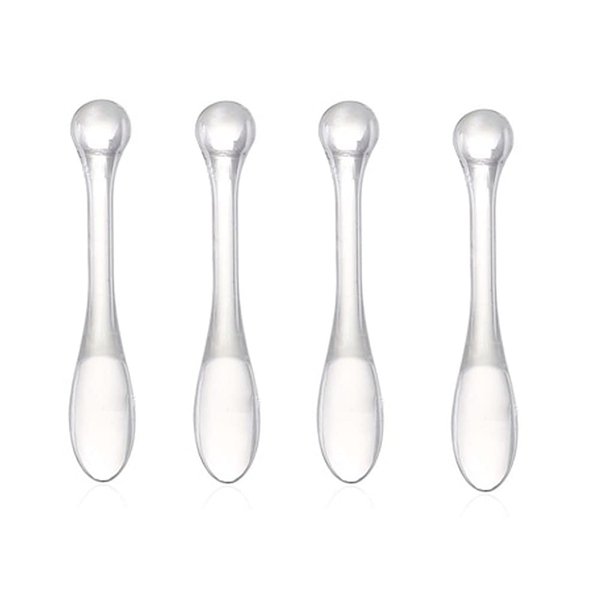 10 Pcs Transparent Acrylic Makeup Sticks Mud Mixing Tool Mask Spatula DIY Face Beauty Makeup Tool Portable Mask Stick Cosmetic Mask Spoon Spatulas Mask Stick Cosmetic Spatula