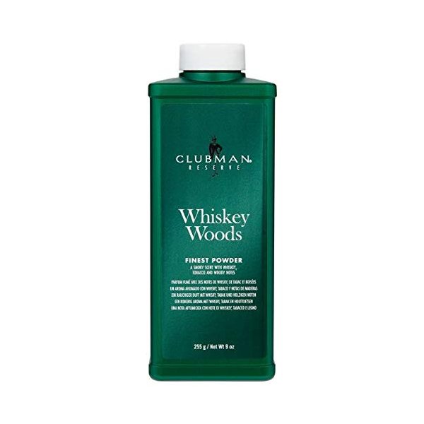 Clubman Reserve - Whiskey Woods Cornstarch Powder (Pack of 6)
