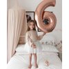 Rose Gold 6 Balloon, Number Balloons 40 Inch, 6th Balloons for Birthday Decorations, Rose Gold Party Supplies 6 Birthday Balloon, Number 6 Balloon