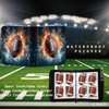 Football Card Binder 400 Pockets - Football Card Binder with Sleeves, Sports Cards Storage Organizer for Football Basketball Baseball or Gaming Trading Cards Fits 400 Cards with 50 Removable Sleeves