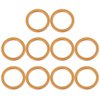 F FIERCE CYCLE 10pcs 30mm ID 40mm OD Motorcycle Exhaust Muffler Pipe Gasket Copper Tone for Honda CG125