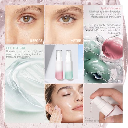 Easilydays Power-grip Primer, Long-Lasting Hydrating Face Primer, Evens Skin & Brightens, Moisturizes Primes, Primer Face Makeup, Soft-Focus Finish, Makeup Primer for Flawless Gel-Based, Pink