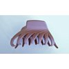 Mauve lavender hair claw clip with crystals for fine thin hair (Crystal choice: With crystals)