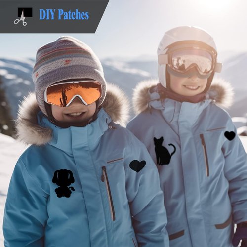 10Pcs Nylon Repair Patches Self-Adhesive and Cuttable Patches Waterproof Lightweight Fabric Patch to Repair Holes Versatile Tear-Resistant Patches for Clothing Down Jacket Bag Tent Clothes (20 × 10cm)