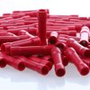 AIRIC Red Butt Connectors Crimp 100pcs 22-16AWG Butt Connector Fully Insulated PVC Wire Butt Splice Connectors, 22-16 Gauge