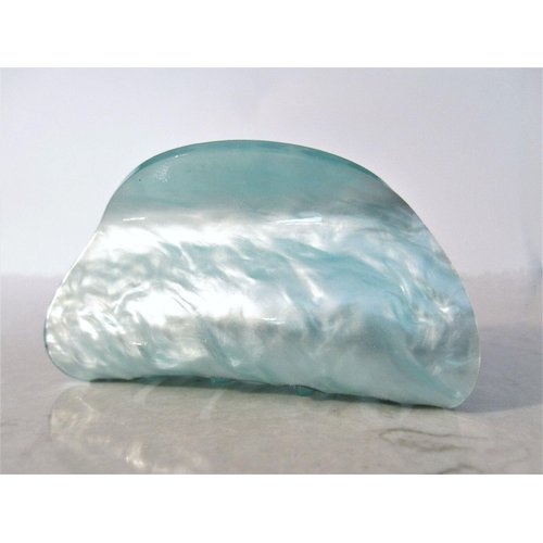 Generic Aqua blue marbled hair claw clip