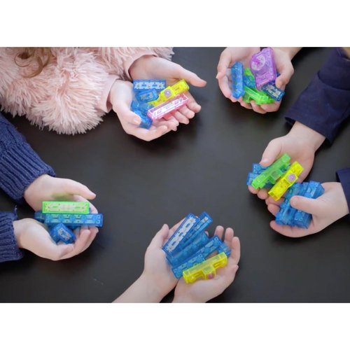 E-BLOX Build Your Own DJ Set Building Blocks STEM Circuit Kit, Wirless Compatible, Mix & Create Your Own Music, Great Science Project for Kids, Birthday Gift, Boys, Girls, 8+