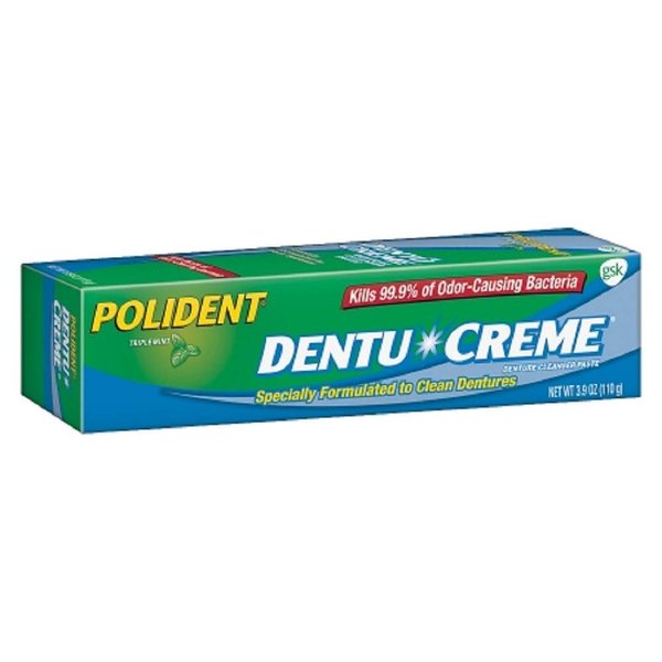 Polident Dentu-Creme Denture Cleaner - 3.9 oz, Pack of 3