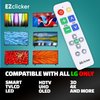 EZclicker LG TV Remote | Big Button TV Remote Control for All LG TV ONLY (White) Simplified and Easy to Use (2xAAA Batteries not Included)