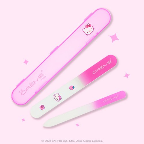 The Crème Shop x Hello Kitty Premium Glass Nail File Set (Pink)