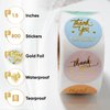 800 Pcs Thank You Stickers, 1.5 Inch Thank You Stickers for Small Business, Self-Adhesive & Waterproof Stickers with Beautiful Designs, Strong and Durable (Multicolor, 1.5 Inch) Envelope Seals