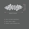 Hair Barrettes for Women, Rhinestone Hair Clips Sparkle Hair Barrettes Crystal Hair Clips for Women Girls Fancy Bridal Hair Clips Wedding Hair Accessories(Silver)