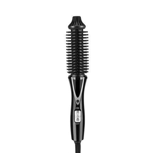 Curling Iron Brush Brush Curling Iron Hair Curling Iron, Ceramic Tourmaline Foldable Anion Hair Brush, Curling Iron 200掳C Ceramic Curling Iron, Styling Tools Foldable Hair Brush (Eu)(Us Plug 110鈥?40V)