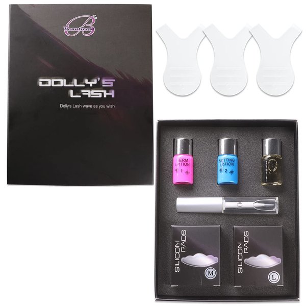 Dolly's Lash Beauticom Lift Eyelash Wave Lotion Perm Kit - Number 1 Choice for Professional Curling, Perming, Lifting