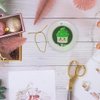 Circle Porcelain Ornament - Go Green - St Patricks Day Irish Cute Cupcake - Eco Friendly Kawaii Dessert - Ireland Irish Humor Cute Food