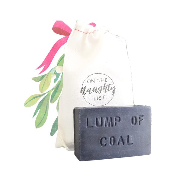 On the Naughty List lump of coal charcoal soap funny Stocking Stuffer - Man Stocking Stuffers for Men Best Funny Adult gifts charcoal bar soap handmade Gifts for Men and Women