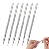6 PCS Cuticle Pusher Tool, Stainless Steel Cuticle Pusher, Cuticle Remover Nail Polish Tools Gel Fingernails Polish Peeler Manicure Tool Pedicure Cleaner For Fingernail Toenail