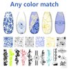 LoveOurHome Valentine Nail Stamping Kit 7pc Flower Butterfly Geometric Nails Stamping Plate Stencil with Silicone Stamper Scraper Stamp tools for Women Girls Kids