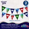 Treasures Gifted Officially Licensed PJ Masks Birthday Banner Pennants 2 Pack - PJ Masks Banner - PJ Masks Birthday Party Supplies - PJ Masks Party Decorations - PJ Masks Wall Decor