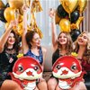 Cute Snake Balloons Chinese Red Snake Foil Balloons Chinese New Year Decorations 2025 Lunar New Years Eve Party Supplies 2 Pcs