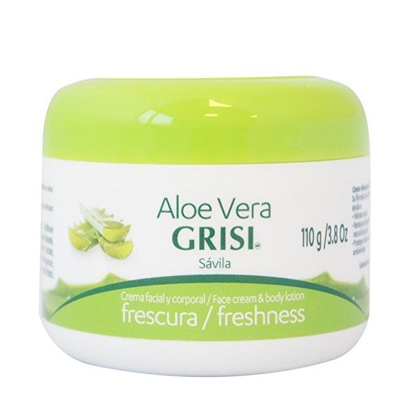 Grisi Aloe Vera Face Cream & Body Lotion Freshness, 3.8 oz (Pack of 6)