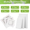 6Packs Mini Stretched Canvases for Painting with 3x5”, 4x4”, 4x6”, 5x5”, 5x7”, 6x6”, Painting Canvas for Oil & Acrylic Paint.