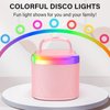 HWWR Karaoke Machine for Kids, Mini Karaoke Machine with 2 Wireless Microphones & Disco Lights for Home Party, Kids Christmas Birthday Gifts, Music Toys for Girls Boys Age 3 4 5 6 7 8 9 10 11 12+