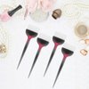 Hair Styling Accessories Hair Dye Brush Salon Brush: 4Pcs Hair Tint Brush Hair Highlight Brush Salon Barber Professional Hair Coloring Applicator Brush Black Blending