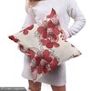 Ambesonne Floral Fabric by The Yard, Japanese Culture Cherry Blossom Coming of The Spring Birth of The Nature, Decorative Fabric for Upholstery and Home Accents, 1 Yard, Cream Pink