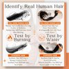Full Shine Tape in Real Human Hair Extensions 16Inch Dark Brown Color Seamless Tape in Extensions Skin Weft Double Sided Tape in Hair Extensions 20Pieces 50Gram Remy Hair Extensions Human Hair