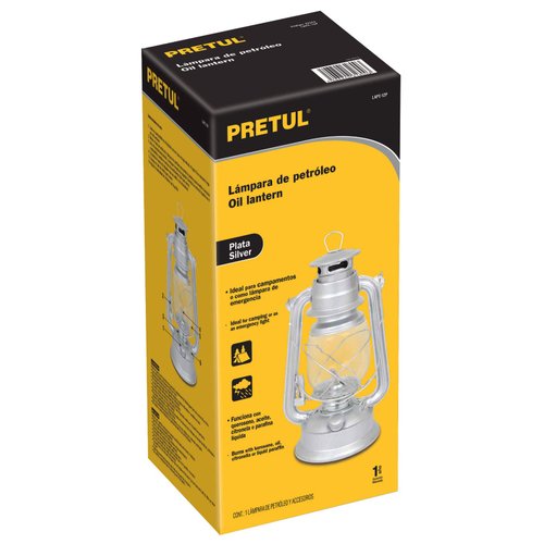 Oil lamp, silver, 12 '