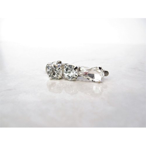 Small crystal alligator hair clip for fine thin hair (Clip quantity: 1 clip)