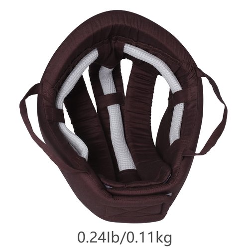 Thick Protection Helmet for Elderly Youth Kids Adults,Head Protection for Elderly Falls,Soft Helmet for Epilepsy Seizures Prevent Head Injuries,Safety Bump Cap,for Home Gardening (Coffee Cloth Inner)