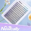 Natural Lash Clusters Kit Wispy Lash Extension Kit Cluster Eyelash Extension C Curl Cluster Lashes Kit DIY Eyelash Extension Kit Natural Eyelash Clusters with Lash Bond and Seal by Newcally