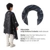 PERFEHAIR Kids Hair Cutting Cape with Sleeves, Kids Barber Cape Haircut Cape for Boy & Girls, Professional Salon or Home Hair Cut Cape-Black Space Printing